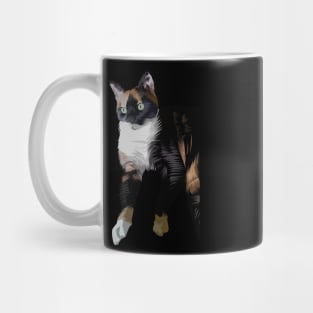 shocked cat-vector art Mug